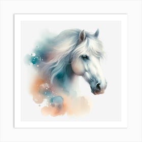 White Horse.2 Art Print