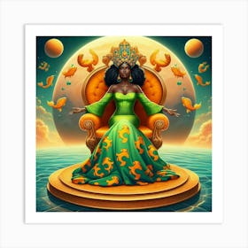 Queen Of The Fishes Art Print