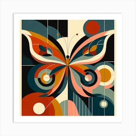 Modern Abstract Butterfly II Art Print