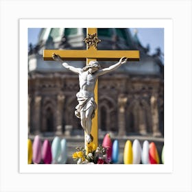 Crucifixion Of Jesus Christ Art Print