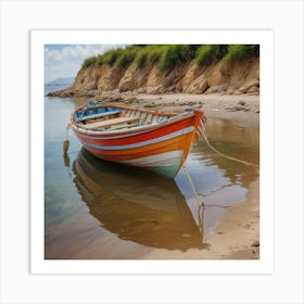 Boat On The Beach 2 Art Print