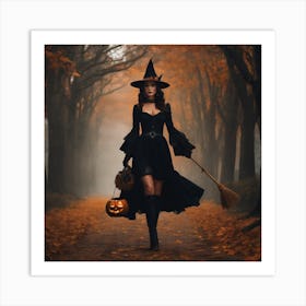 Witch In The Woods 4 Art Print