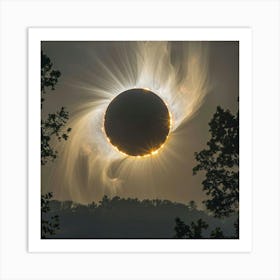 Solar Eclipse Art Print