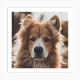 Portrait Of A Dog Art Print