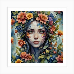 Flower Girl 1 Art Print