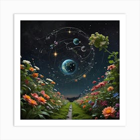 Space Garden Art Print