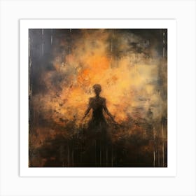 Fire And Flames Art Print