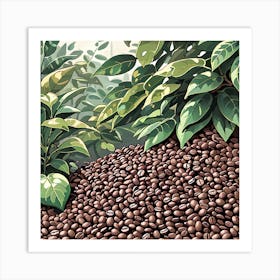 Coffee Beans 6 Art Print