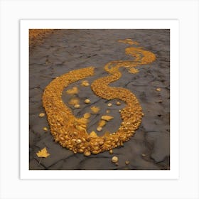 Land-Art, Golden Autumn 1 Art Print