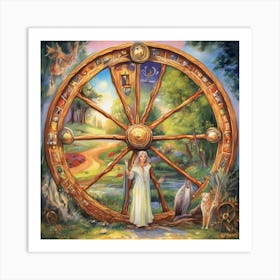 The Wheel Of Fortune Tarot Art Print