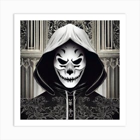 Skeleton Skull Art Print