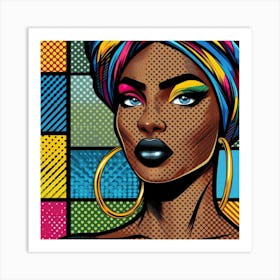 Zaina Pop African Woman Art Print