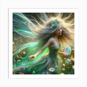 Fairy In The Meadow 2 Art Print