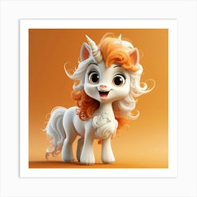 Unicorn 3d 1 Art Print