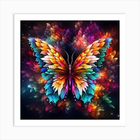 Colorful Butterfly Art Print