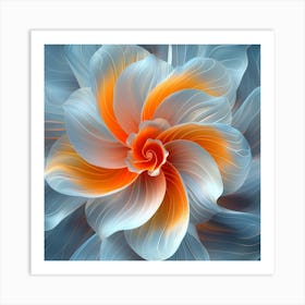 Abstract Flower Art Print