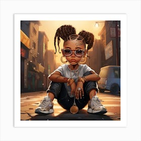 Street Girl Art Print