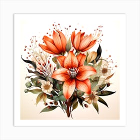 Mystical Bouquet Art Print