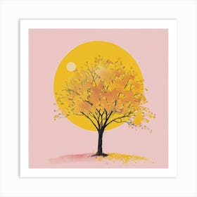 Autumn Tree Canvas Print Art Print