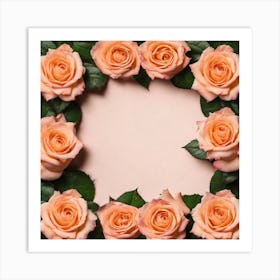 Frame Of Roses 3 Art Print