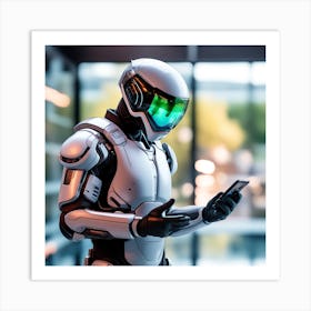 Futuristic Robot 116 Art Print