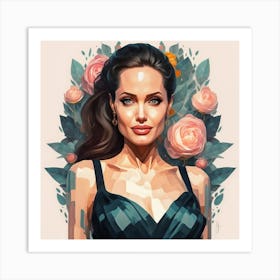Angelina Jolie Art Print