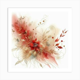 Red Flowers 2 Art Print