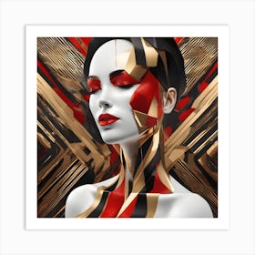 Futuristic Woman 21 Art Print