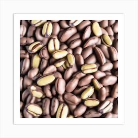 Close Up Of Coffee Beans 5 Art Print