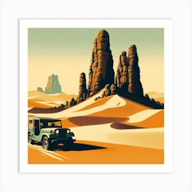 En Amir, Mauritanian desert. Vintage  Art Print