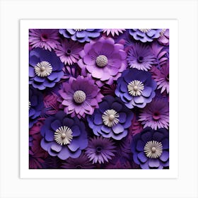 Paper Flowers 7 Art Print