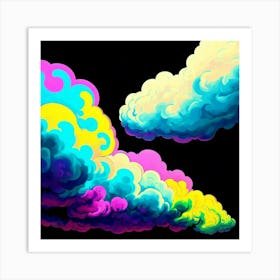 Psychedelic Clouds 3 Art Print