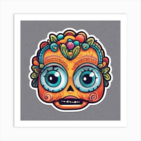 Day Of The Dead Skull 52 Art Print