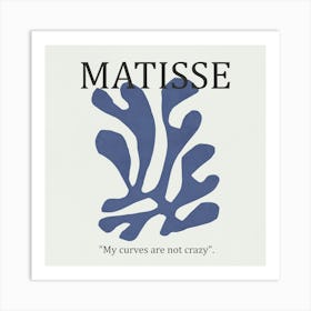 Blue Leaf 02- Henri Matisse Art Print