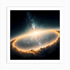 Galaxy Background With Nebula Cosmos 4 Art Print