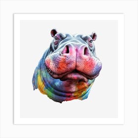 Rainbow Hippo 1 Affiche