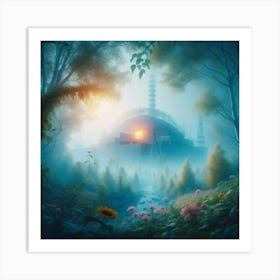 Forest In The Fog Art Print