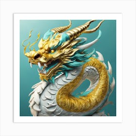 Golden Dragon Art Print