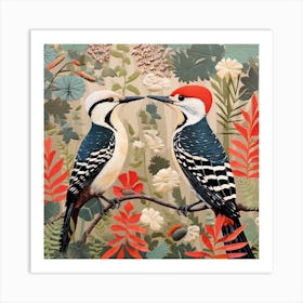 Bird In Nature Woodpecker 3 Art Print
