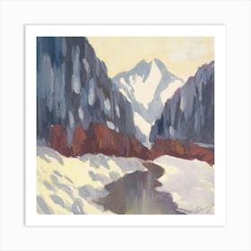 Snowy Mountains 2 Art Print