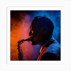 Saxophone Player Art Print