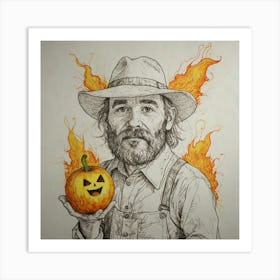 Jack O'Lantern 1 Art Print