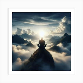 Meditation Stock Videos & Royalty-Free Footage Art Print