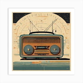Radio Icon Art Art Print