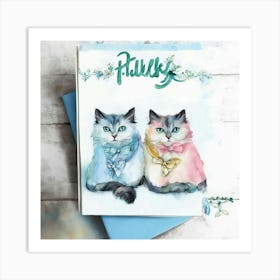 Two Cats 1 Art Print