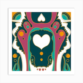 Psychedelic Heart Art Print