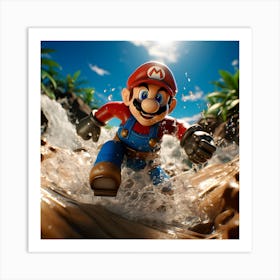 Lego Mario Art Print