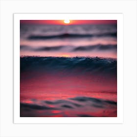 Sunset In The Ocean 22 Art Print