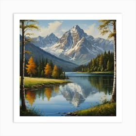 Mountain Lake 22 Art Print