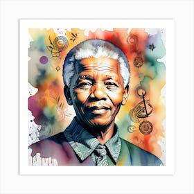 Nelson Mandela 25 Art Print